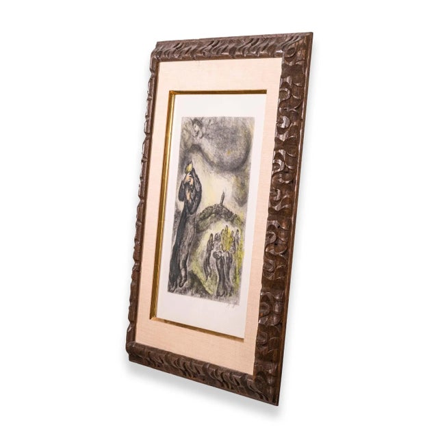 Olive Marc Chagall David Montant La Colline Des Oliviers (Pl. 71) Signed Etching For Sale - Image 8 of 9