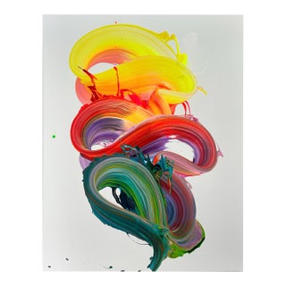 Contemporary Abstract Acrylic on Canvas "On Purpose" by Nikolaos Schizas For Sale