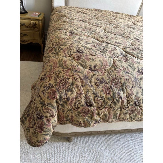 Luxurious king-size quilted comforter from High Country Linens’ Chenille Collection, made from a richly woven tapestry...