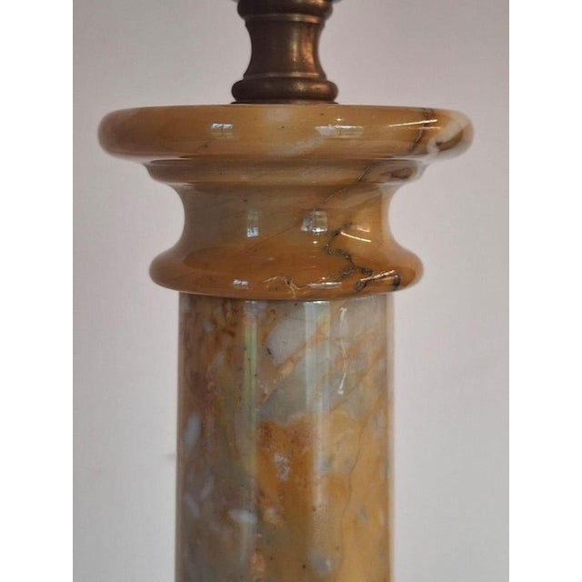 Marble Table Light Columns, 1970s, Set of 2 For Sale - Image 4 of 13
