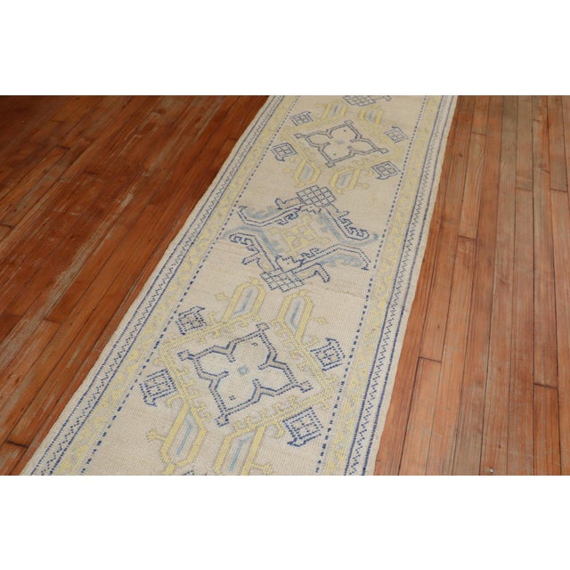 Long Antique Oushak Runner - 2'5" x 27'3" For Sale - Image 4 of 10