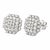 Early 21st Century 18k White Gold Round Rose-Cut Diamond Cluster Earrings, Pair For Sale - Image 5 of 5