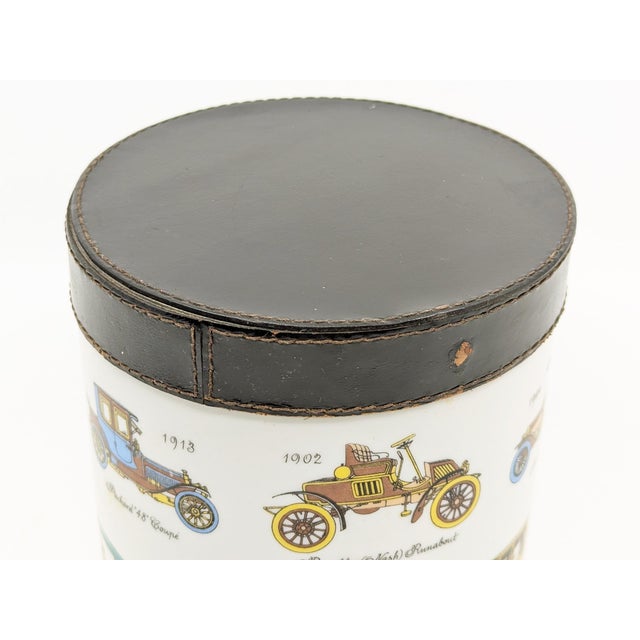 Ceramic, Wood & Leather Decorative Boxes, 1960s, Set of 4 For Sale - Image 12 of 18