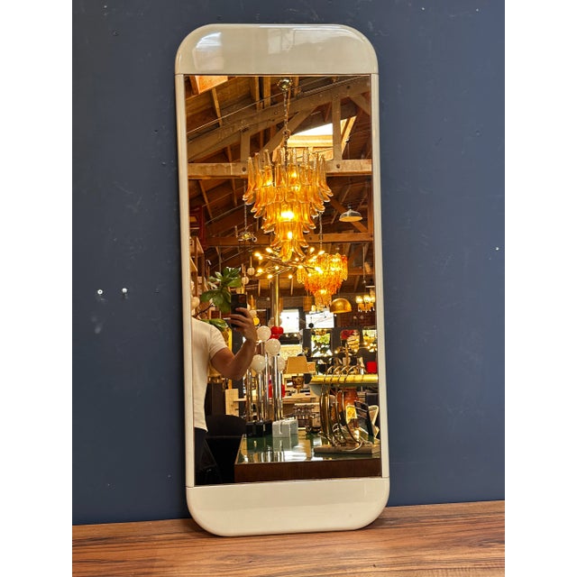 Mid Century Italian Smoked Wall Mirror 1980s For Sale - Image 9 of 9