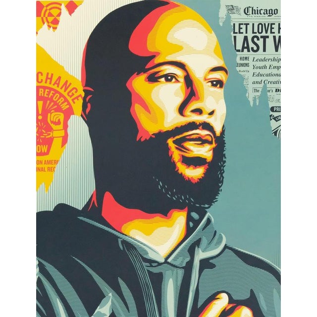 Shepard FAIREY aka OBEY GIANT (1970) Reconnect Original color screen print Signed and dated in pencil On Vellum 61 x 91 cm...