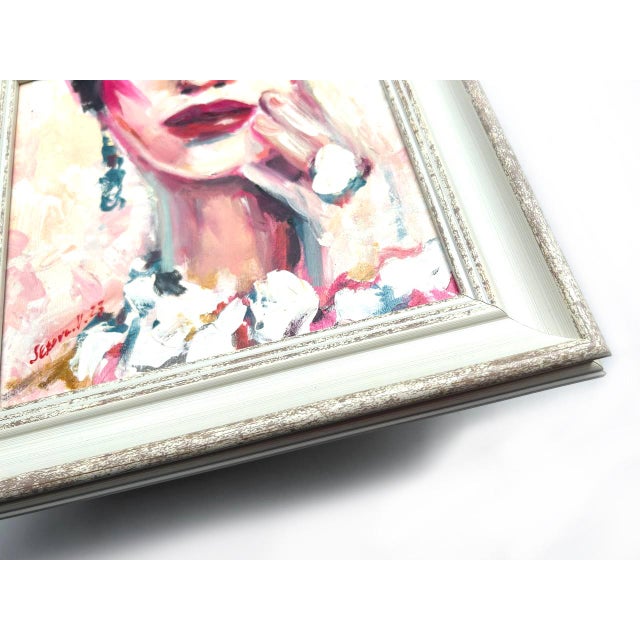 2020s Framed Portrait Woman Original Feminine Painting by Valeriya Serova For Sale - Image 5 of 9