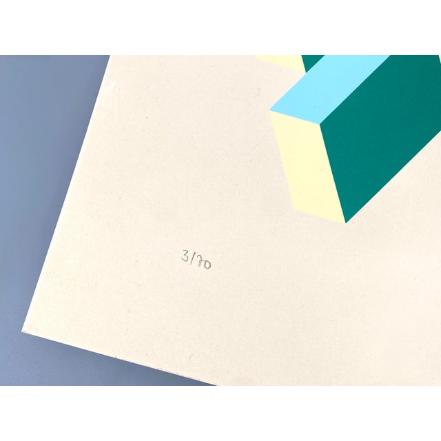 A print * a color screen print * by ernst helmstädter (1924-2018) * on paper * paper mounted on cardboard * from 1981 *...