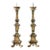 16th Century Italian Gilt Cathedral Altar Candlesticks - A Pair For Sale