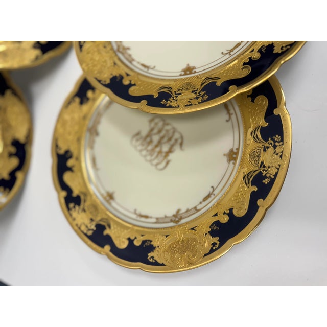 Late 19th Century Dresden Gold Gilded Plates - Set of 6 For Sale - Image 11 of 12