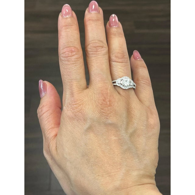 1.06 Ct Diamond Ring Size 6.5 For Sale - Image 4 of 5