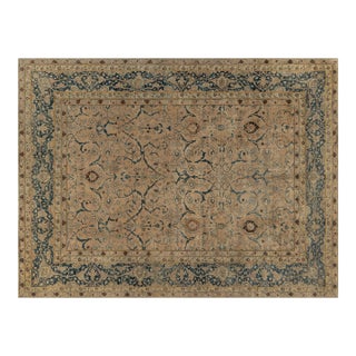 Authentic Persian Tabriz Handmade Wool Rug For Sale