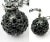 Chanel Chanel Gunmetal CC Black Crystal Ball Pendant Necklace For Sale - Image 4 of 5