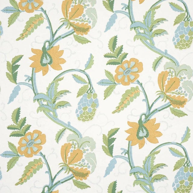 Not Yet Made - Made To Order Schumacher Indali Wallpaper in Citron & Mineral - 10 Yards For Sale - Image 5 of 5