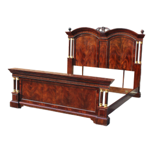 Drexel Heritage Mahogany King-Size Bed From the Nine Elms Collection