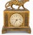 French French Empire Style Cupid Riding Panther Gilt Metal and Marble Mantel Clock For Sale - Image 3 of 7