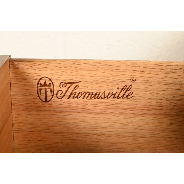 Brown Thomasville French Provincial Louis XV Carved Walnut Sideboard Credenza, Circa 1970s For Sale - Image 8 of 16