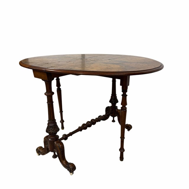Victorian Antique Victorian Sutherland Table Circa 1860 - 1880 For Sale - Image 3 of 12