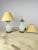 Set 2 Murano and brass glass table lamps, F. Fabbian, Italy, 70s Found in a noble apartment. Very beautiful and particular...