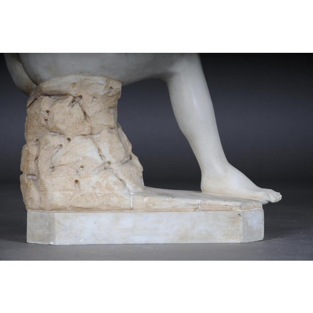 20th Century Marble Sculpture of Thorn Extractor Spinario For Sale - Image 5 of 18
