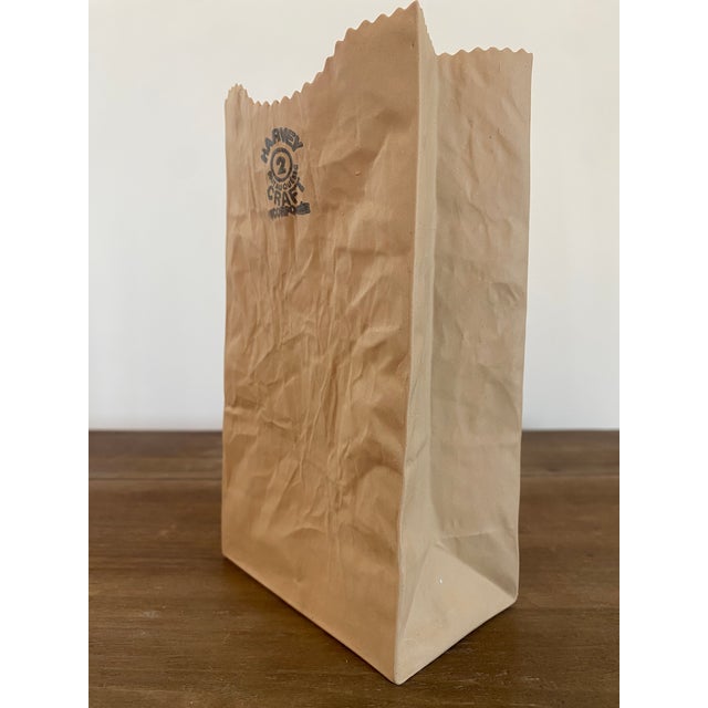 Michael Harvey Ceramic Brown Paper Bag Pop Art Sculpture, 1970s (Canada) For Sale - Image 9 of 18