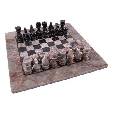 Mid-Century Marble Chess Set with Box For Sale - Image 13 of 13