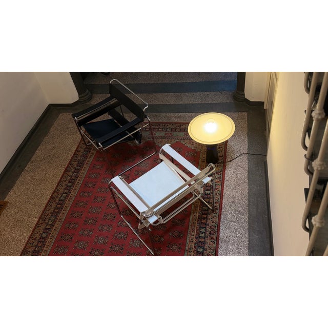 1980s Vintage Bauhaus Wassily Armchairs by Marcel Breuer for Knoll and\.Gavina Int., 1970s, Set of 2 For Sale - Image 5 of 9
