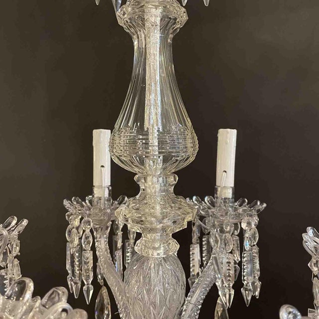 19th Century Bohemian Twelve-Light Crystal Chandelier, Italy For Sale - Image 14 of 18