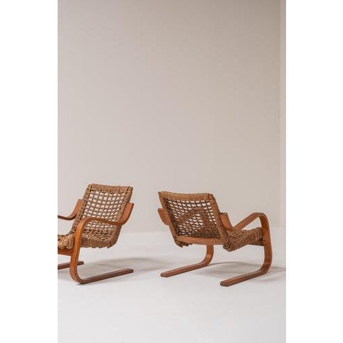 Lounge Chairs by Alvar Aalto for Stylclair, France, 1930s, Set of 2 For Sale - Image 10 of 18