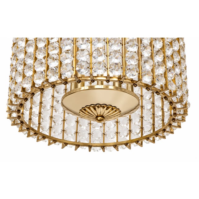 Mid-Century Modern Austrian Beaded Chandelier For Sale - Image 4 of 4
