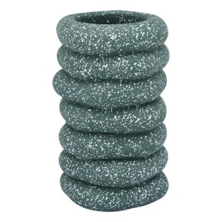 Gabby Speckled Green Cairn Vase For Sale