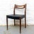 Mid-Century Modern Teak and Black Leatherette Chairs, 1950s, Set of 6 For Sale - Image 3 of 14