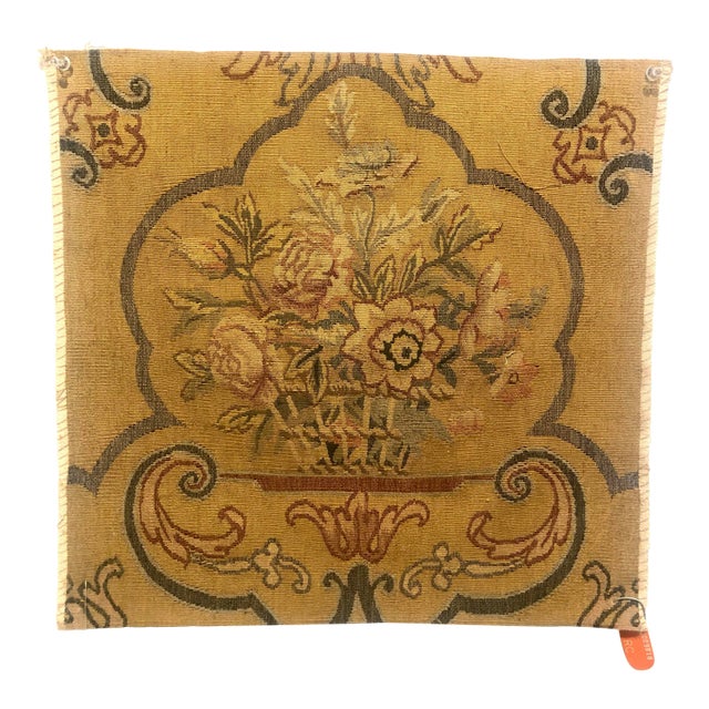 Italian Handwoven Wool Tapestry Fragment For Sale