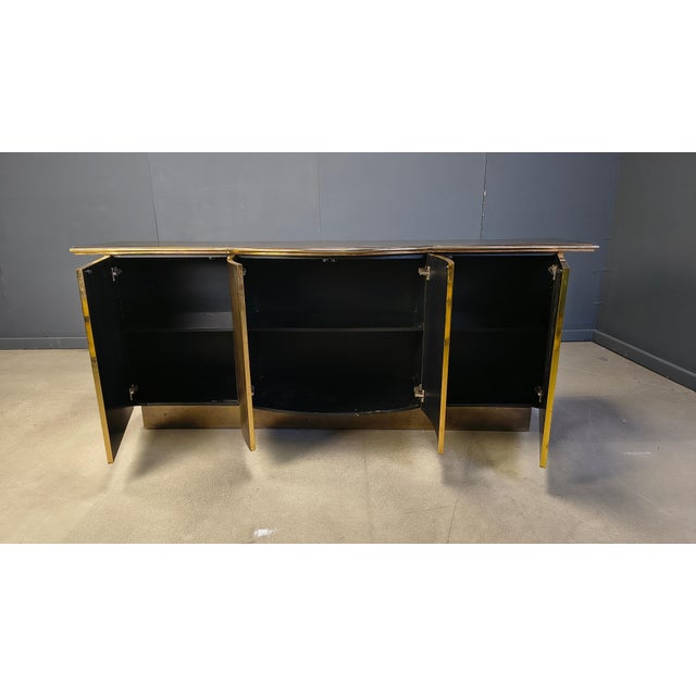 Brass Credenza from Belgochrom, 1980s For Sale - Image 4 of 13