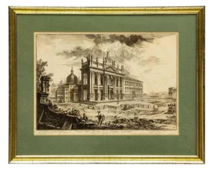 Views of Rome, Basilica St John Lateran Etching by Piranesi (D.1778)