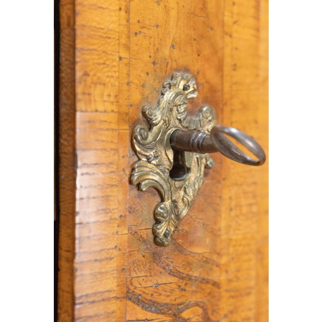 Mid-Century Modern Swedish Rococo Period 1790s Cabinet with Chapeau de Gendarme Inspired Cornice For Sale - Image 3 of 7