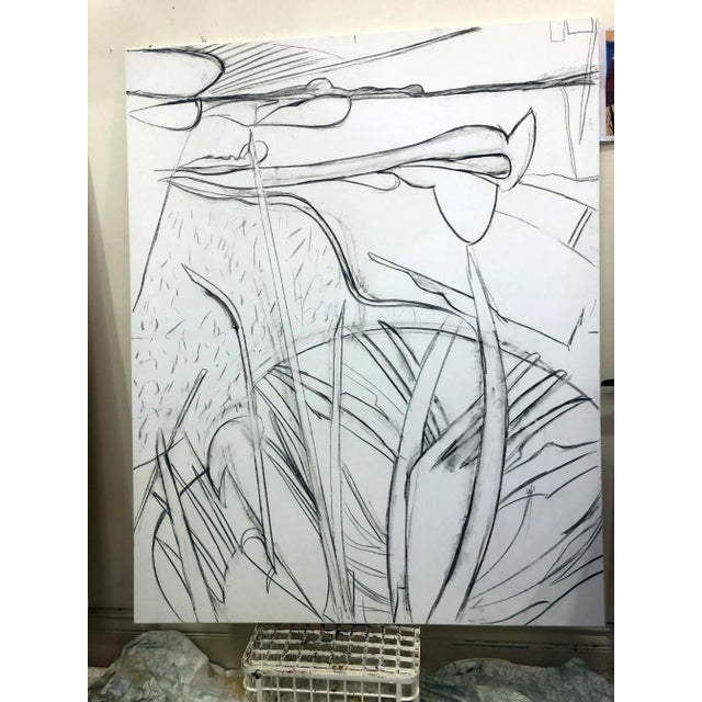 2020s "Time After Time" Contemporary Original Abstract Acrylic Painting by Albert Leon Sultan For Sale - Image 5 of 13