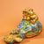 Vintage Cloisonne Enamel Golden Toad on Coin Bag – 5.5" Wealth Figure For Sale In Los Angeles - Image 6 of 8