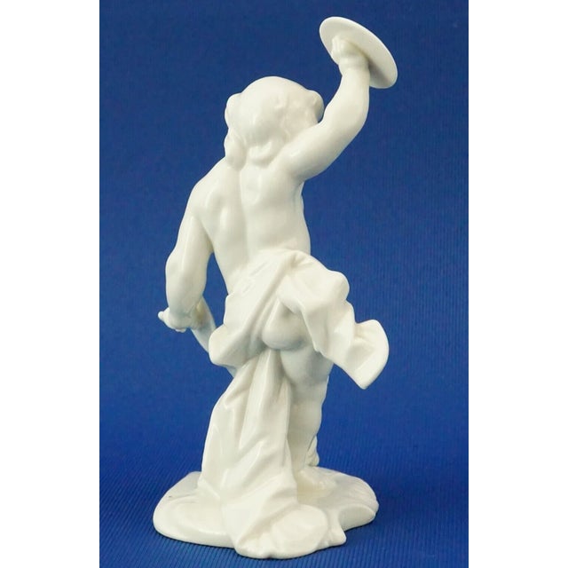 19th Century Porcelain Cherub Putto Sculpture by Anton Bustelli for Nymphenburg, Germany, 1800s For Sale - Image 4 of 18