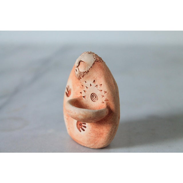 Figurative Vintage Folk Art Studio Pottery Figure Sculpture For Sale - Image 3 of 8