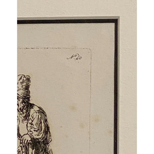 Late 18th Century Rembrandt Etching #40, by Francesco Novelli For Sale - Image 4 of 4