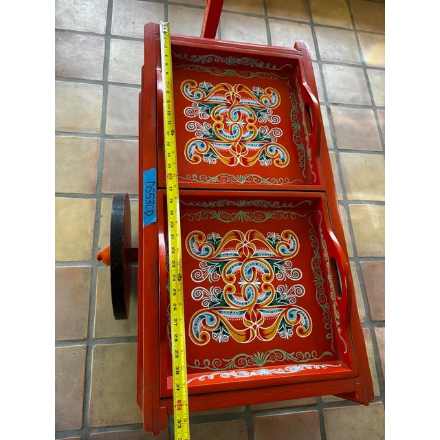 Folk Art Handcrafted Costa Rican Oxcart For Sale - Image 3 of 12