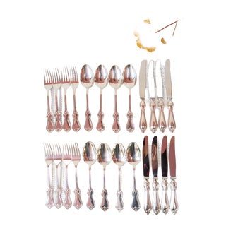 Vintage Swedish Cutlery Set for Eight People, 1960s, Set of 24 For Sale