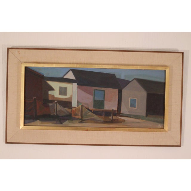 Ragnar Ring, Grötviks Sjöbodar, Söndrum, 1968, Oil on Panel, Framed For Sale - Image 13 of 13