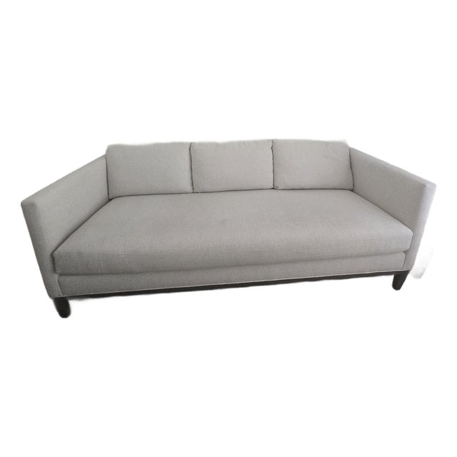 Lee Industries 3-Seater Sofa in Quill Snow Upholstery For Sale