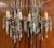 Pair Early 20th Century Italian Crystal Two-Light Wall Sconces For Sale - Image 4 of 7