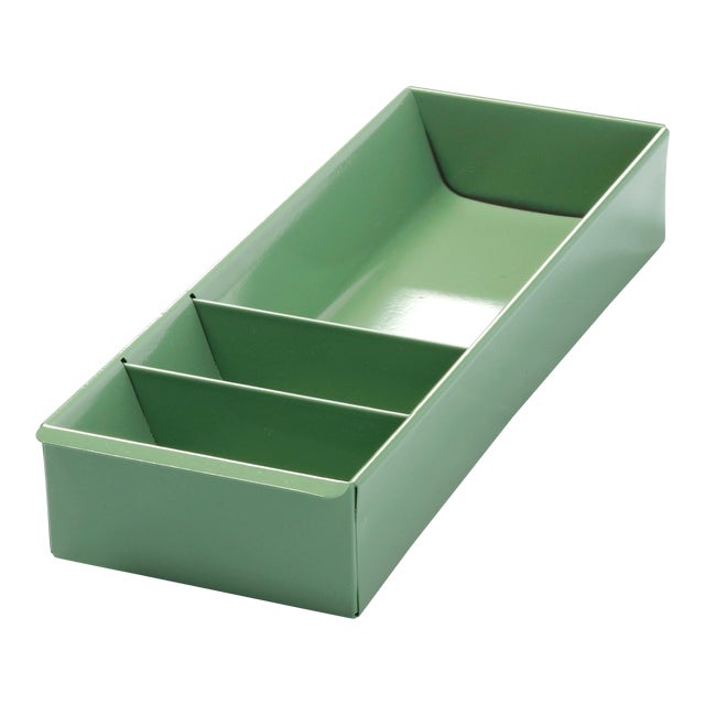 Steel Tanker Drawer Insert Repurposed As Desktop Organizer