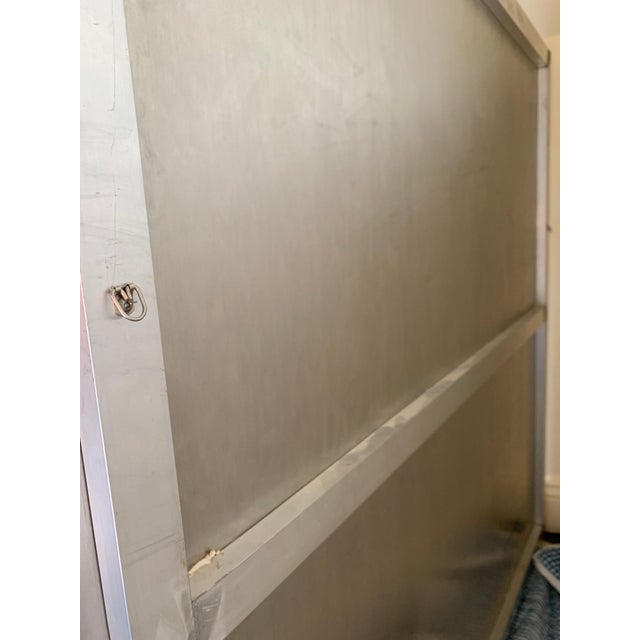 Modern Natasha Law Painting, Lilac Dress on Yellow For Sale - Image 4 of 10