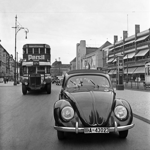 1930s Volkswagen Beetle on the Streets in Berlin, Germany 1939, Printed 2021 For Sale - Image 5 of 5