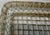 English Vintage Handwoven Silver Rectangular Basket For Sale - Image 3 of 4