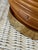Brown Vintage Pencil Rattan Table Lamp With Crab Finial & Woven Shade For Sale - Image 8 of 12
